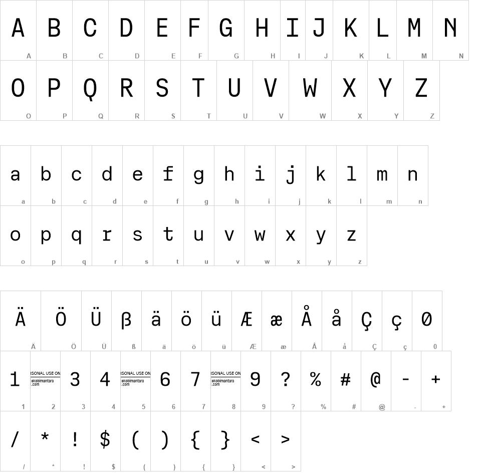 Cx Mono font