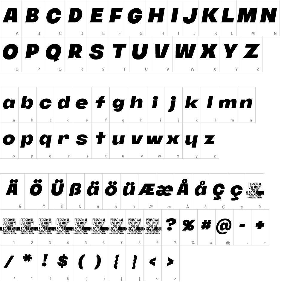 Danbury font