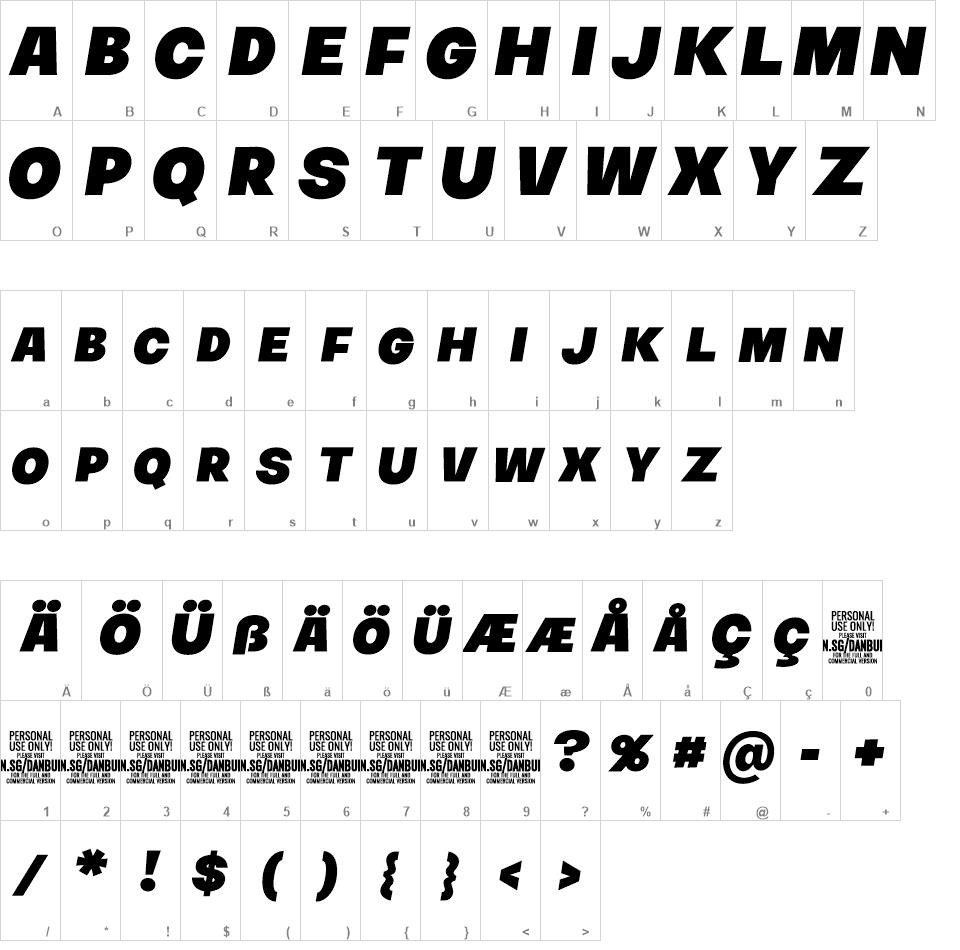 Danbury Caps font