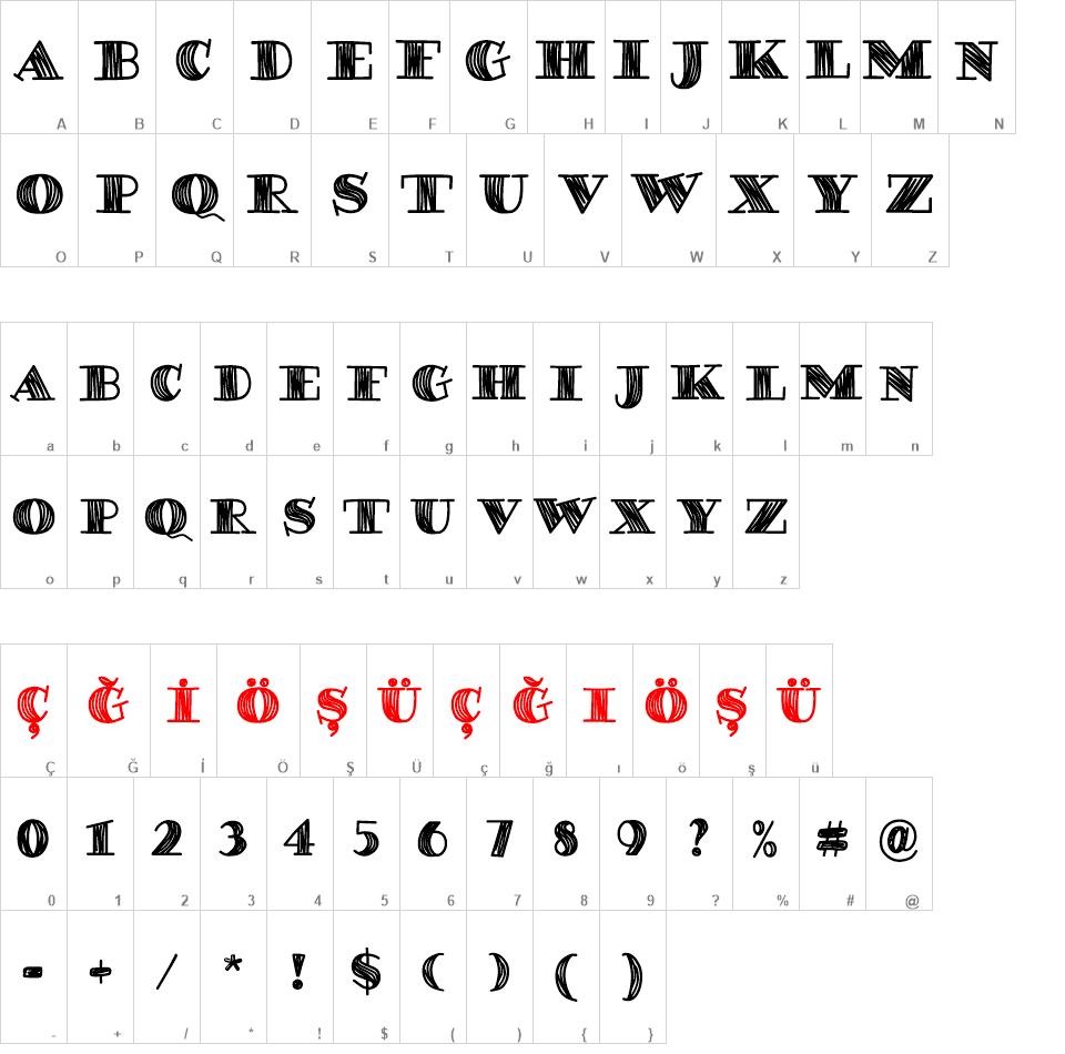 Degaws font