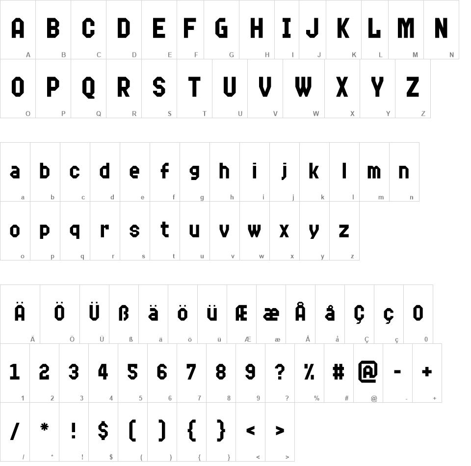 Delta Block font