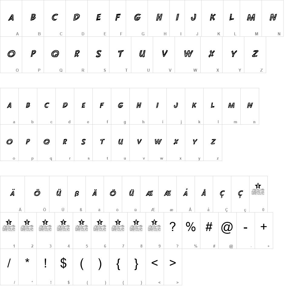 Detunized font