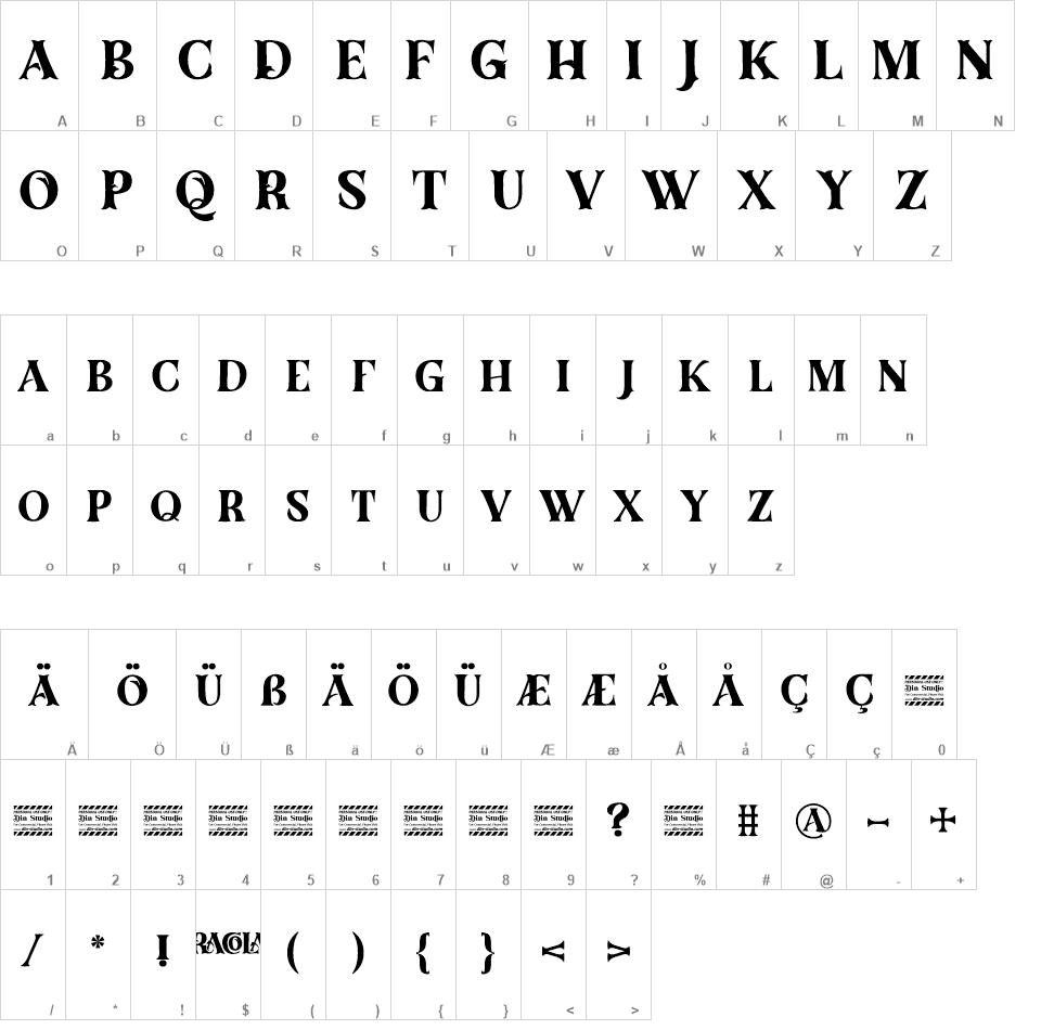 Dracolas font