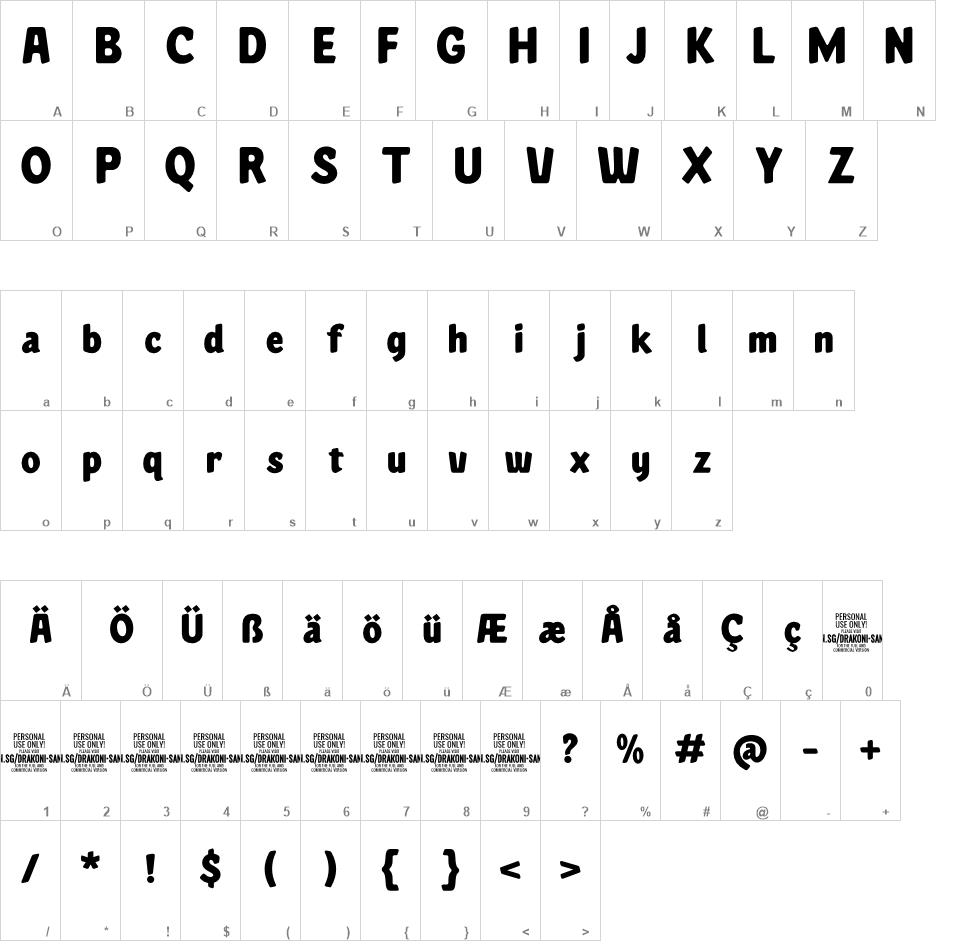 Drakoni Sans font