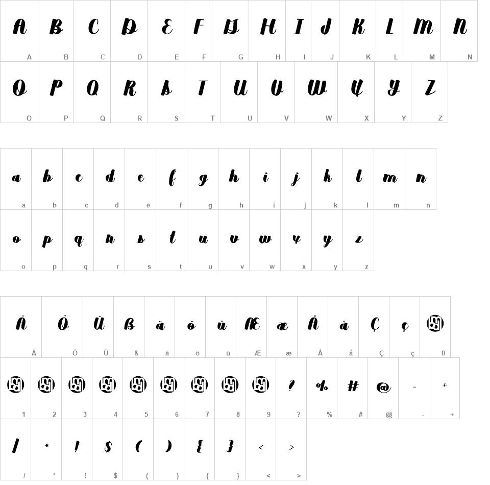 Duckpond font