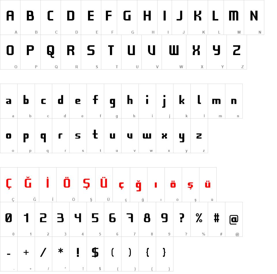 ERKN font