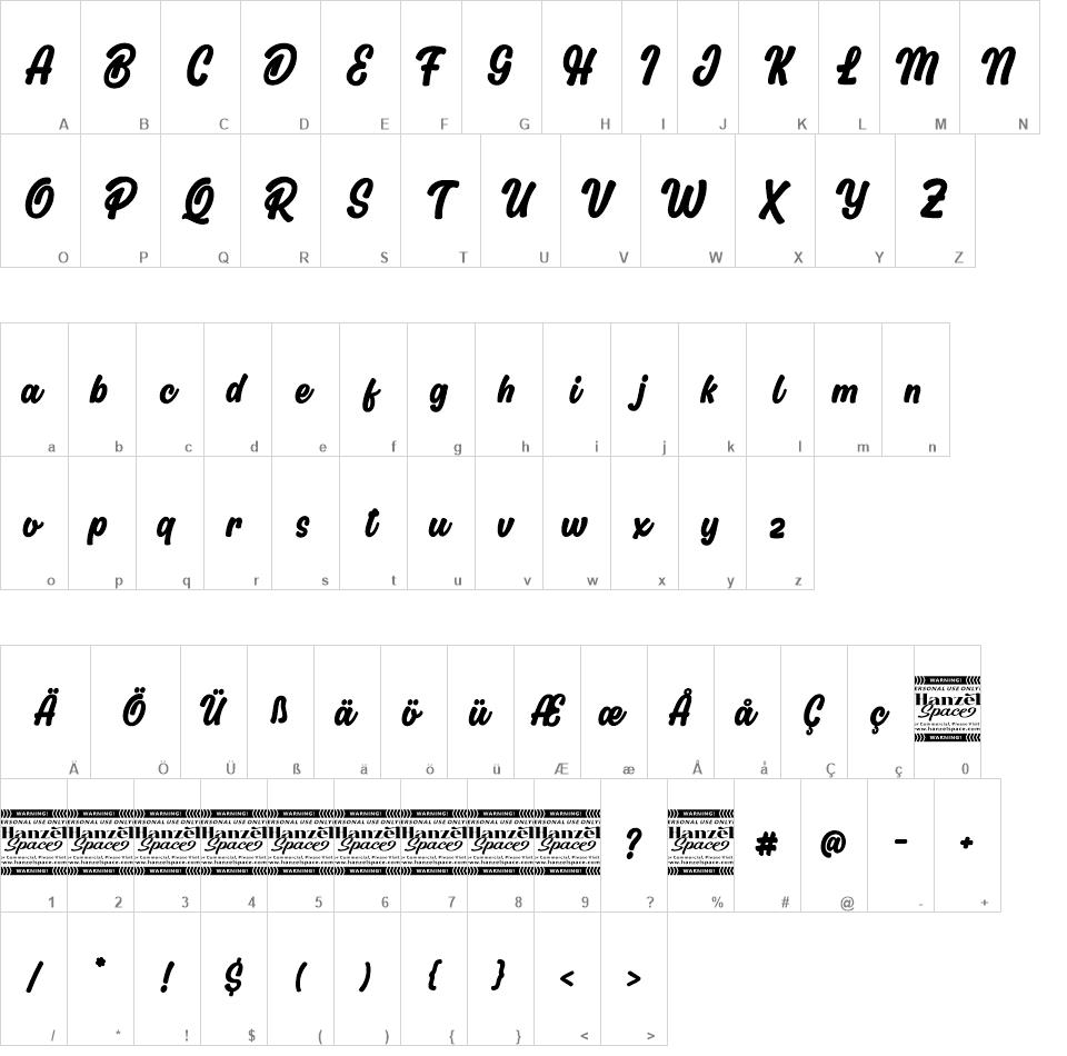 Flicker font