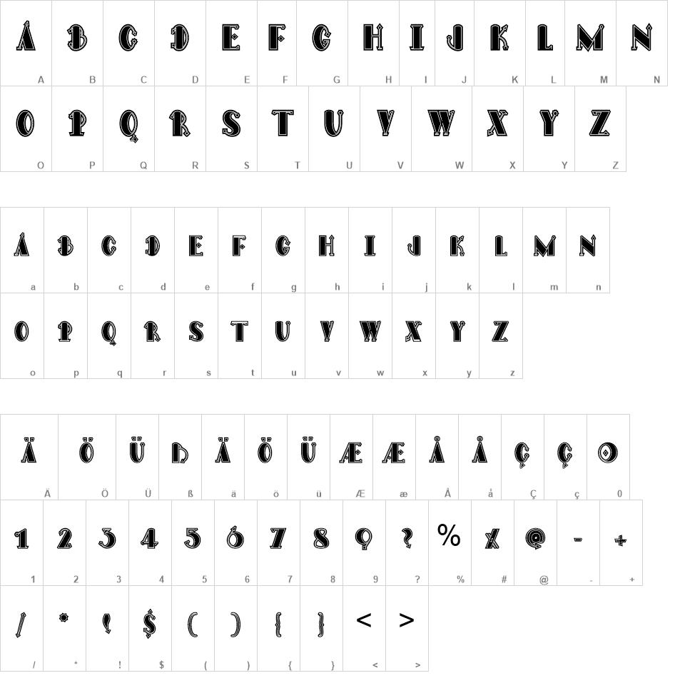 FN Dagon Maya font