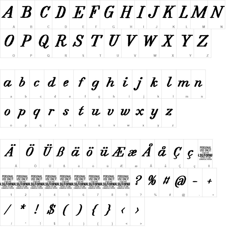 Forward Serif font