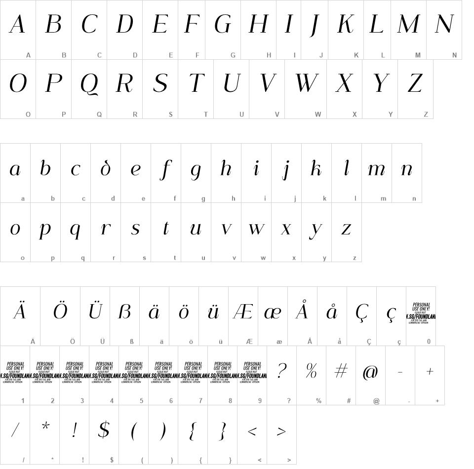 Foundland font