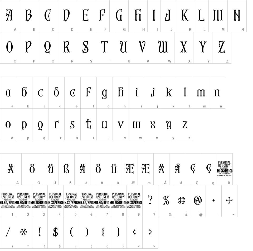 Fourth Reign font