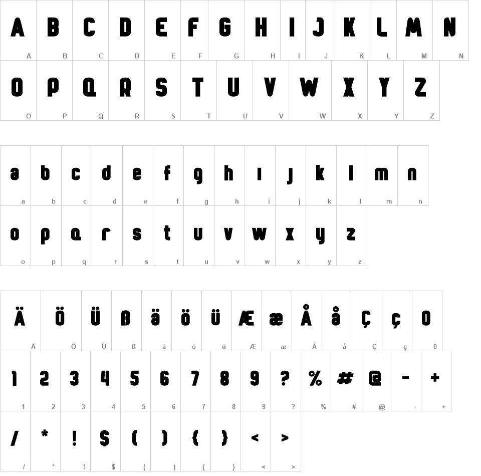 Full Box font