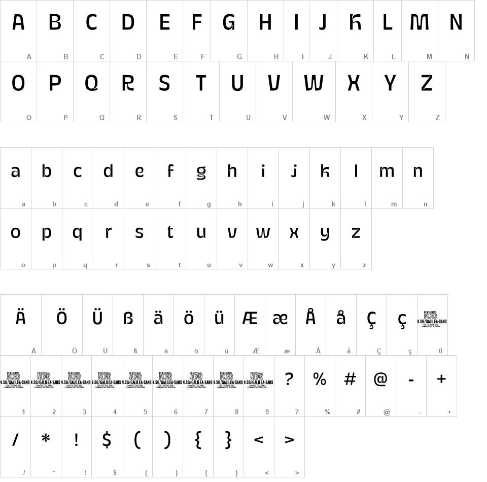 Galilea Sans font