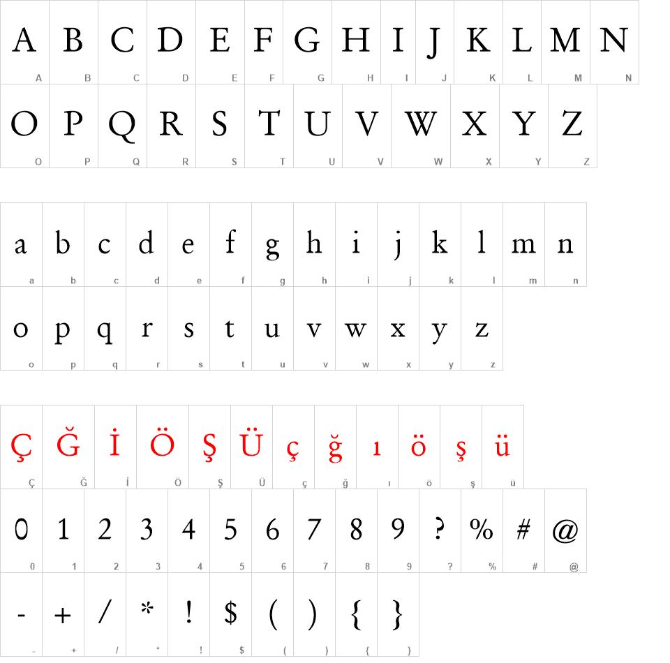 Garamond font