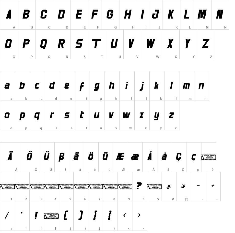 Genovast font