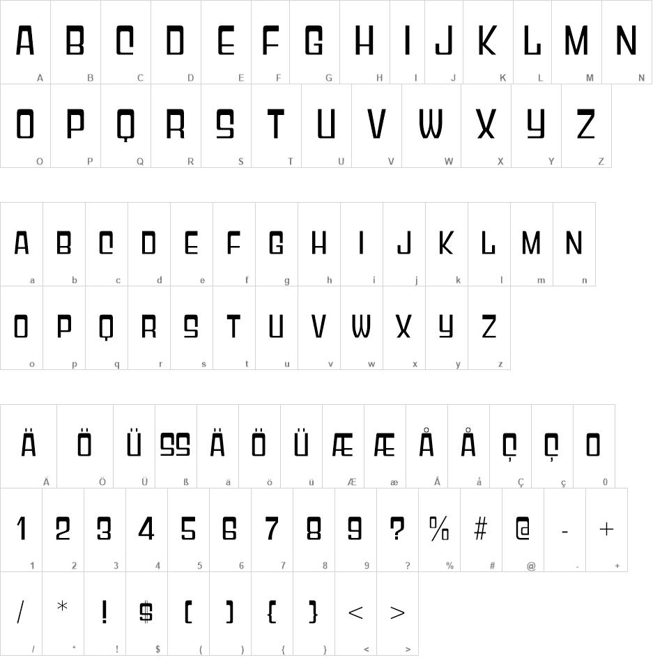 Geoparody font