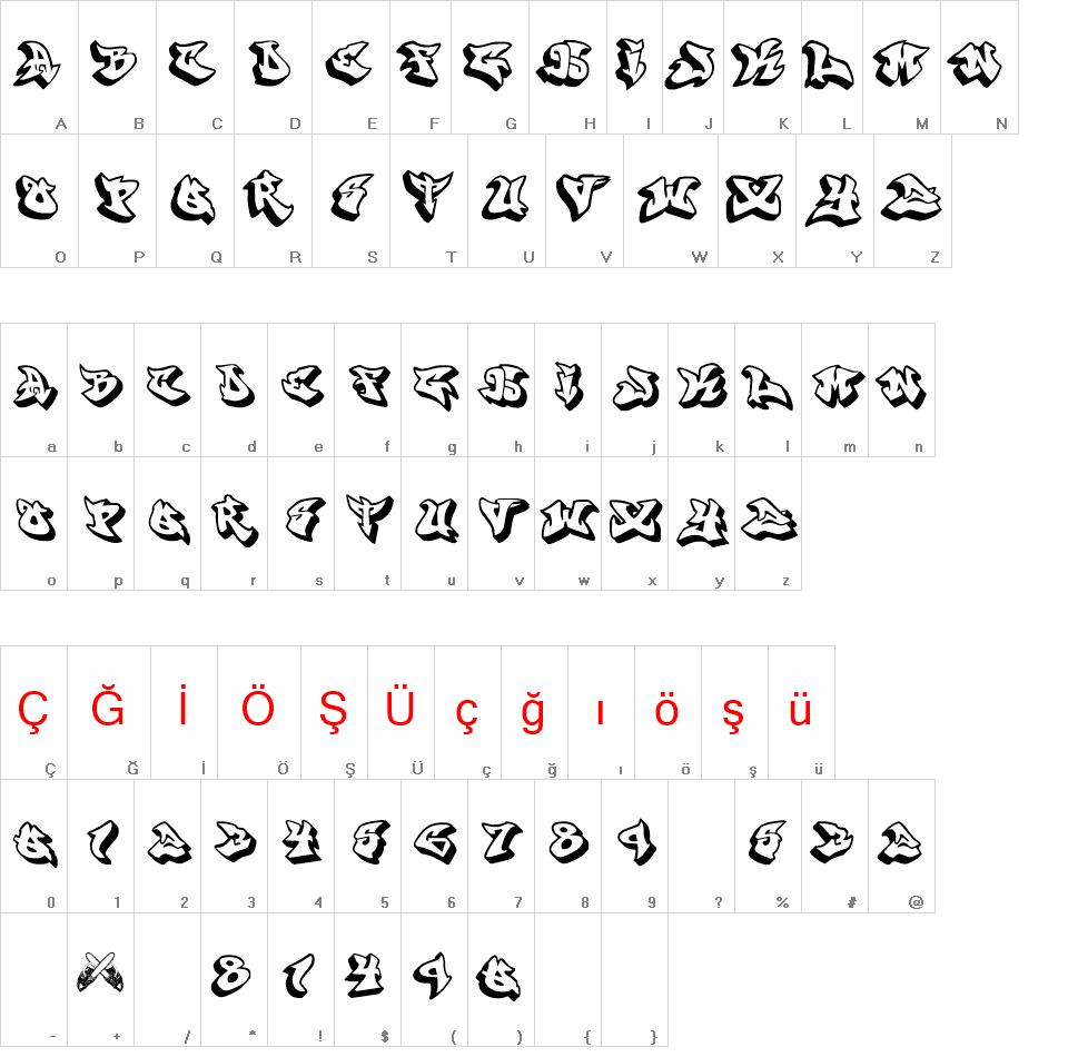 Graffonti 3D Drop font