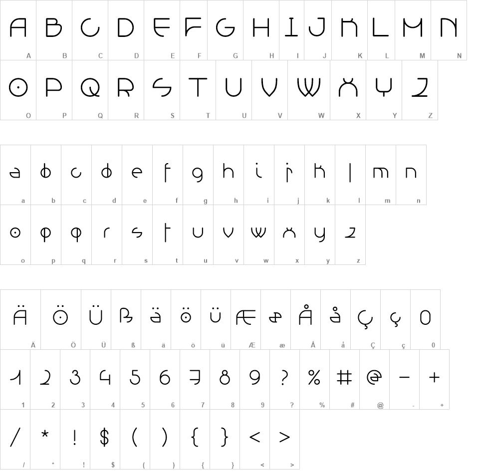 Grelessa intersekt font