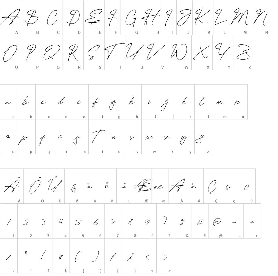 Hamiltton Signature font