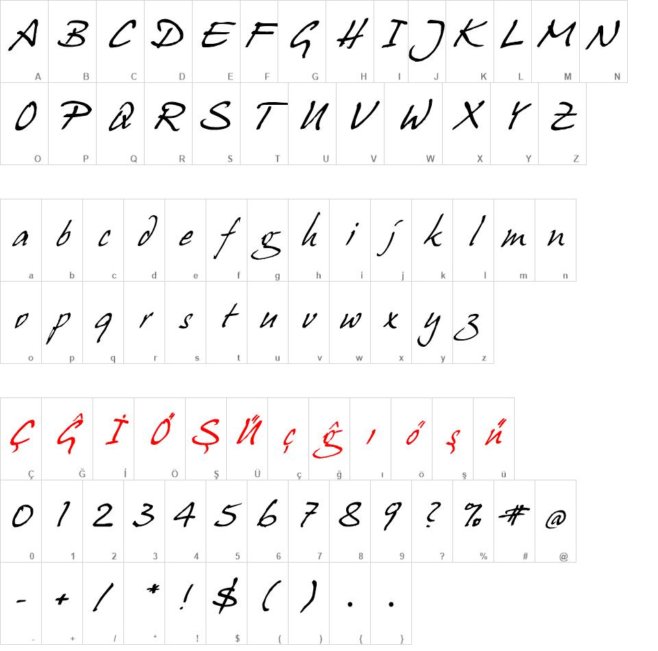 HansHand font