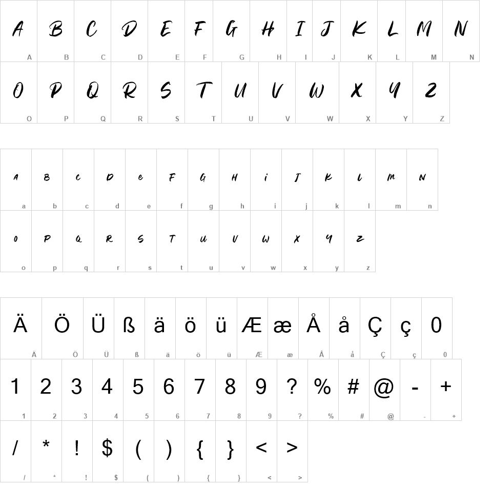 Harashi font