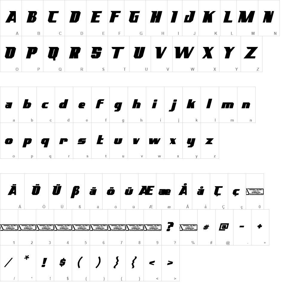 Hatcfast font
