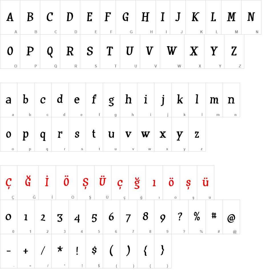 Huxtable font