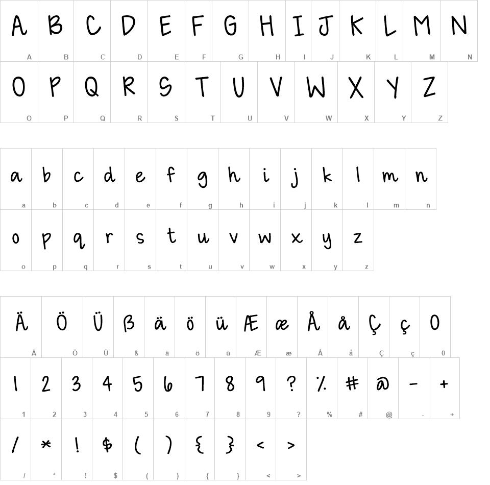 KG Happy Lauren font