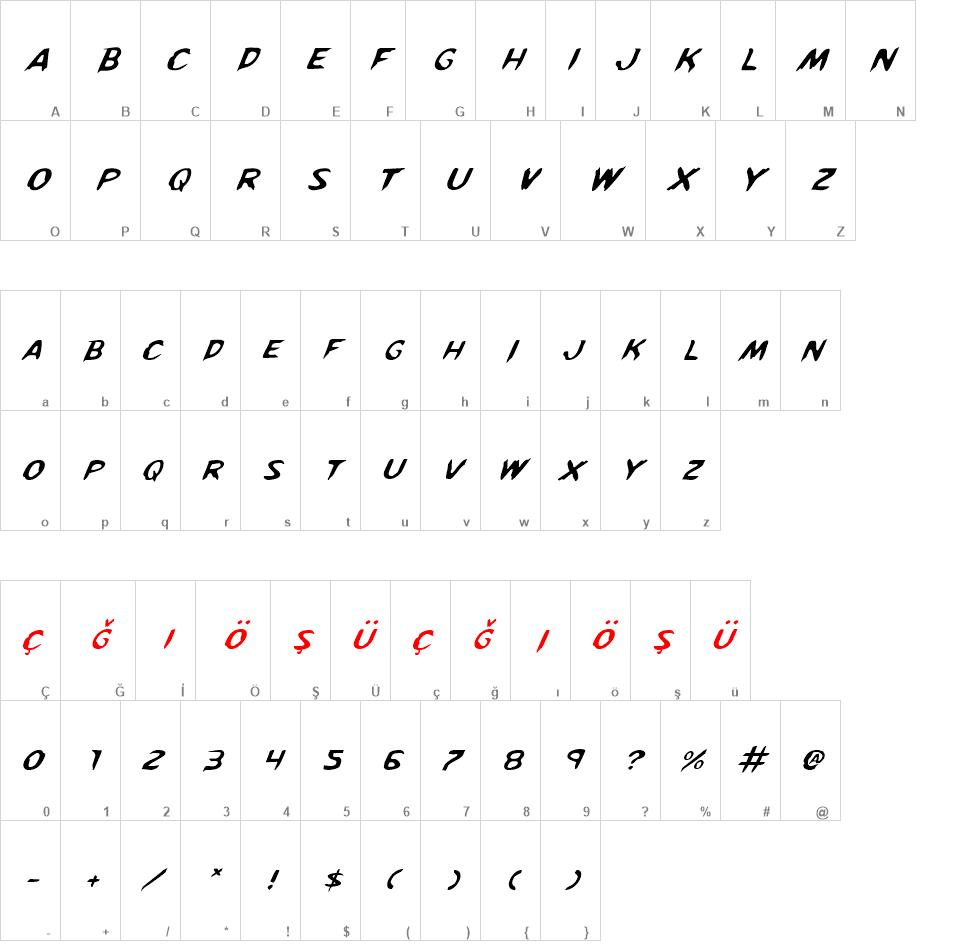 Kreeture Italic font