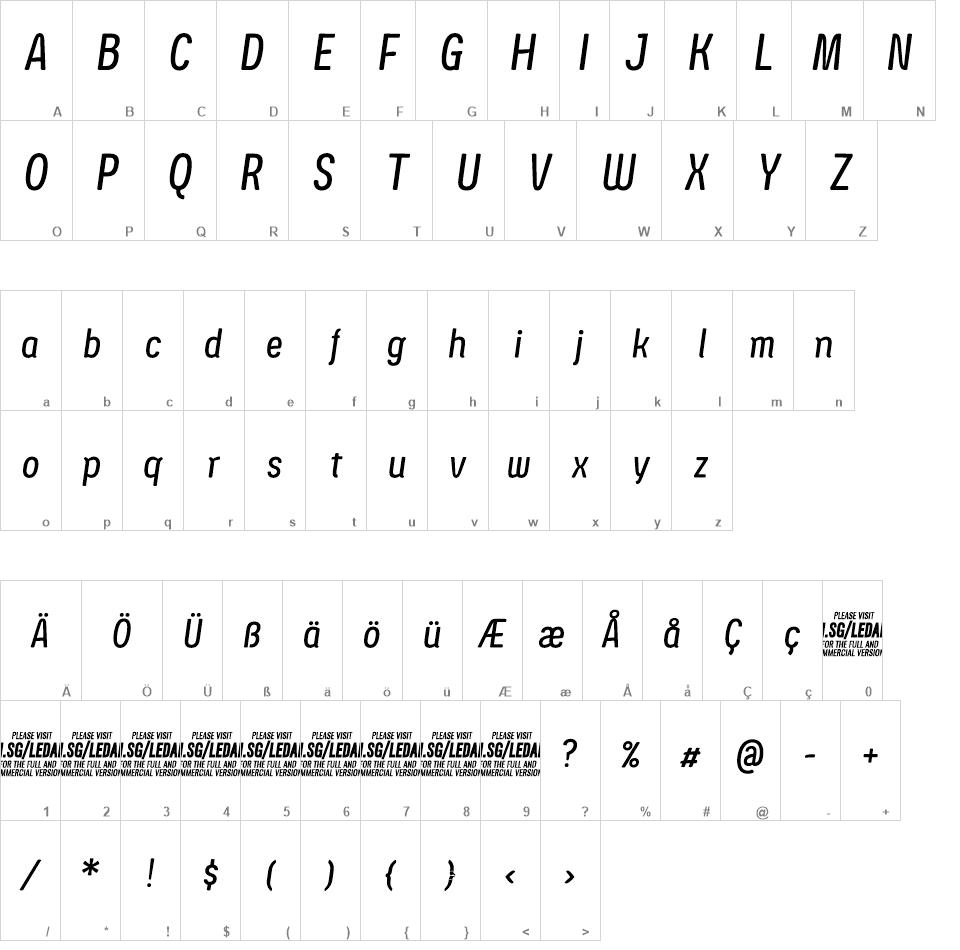 Ledare font