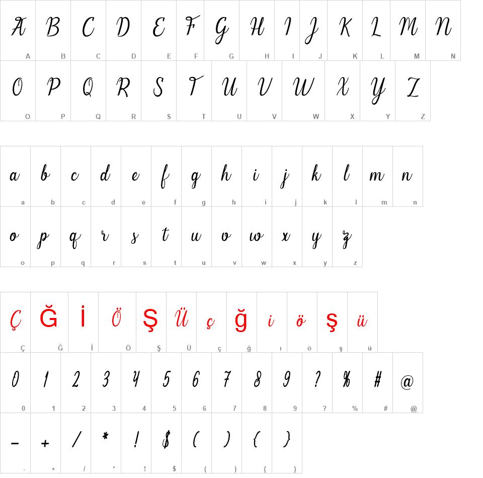 Melinda font