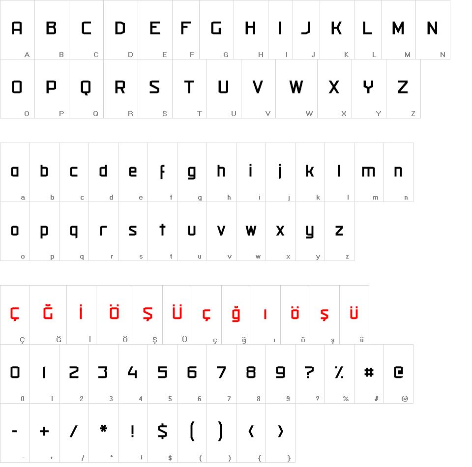 Militech font