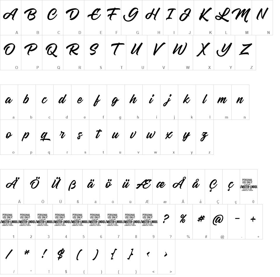 Mister Lindquist font