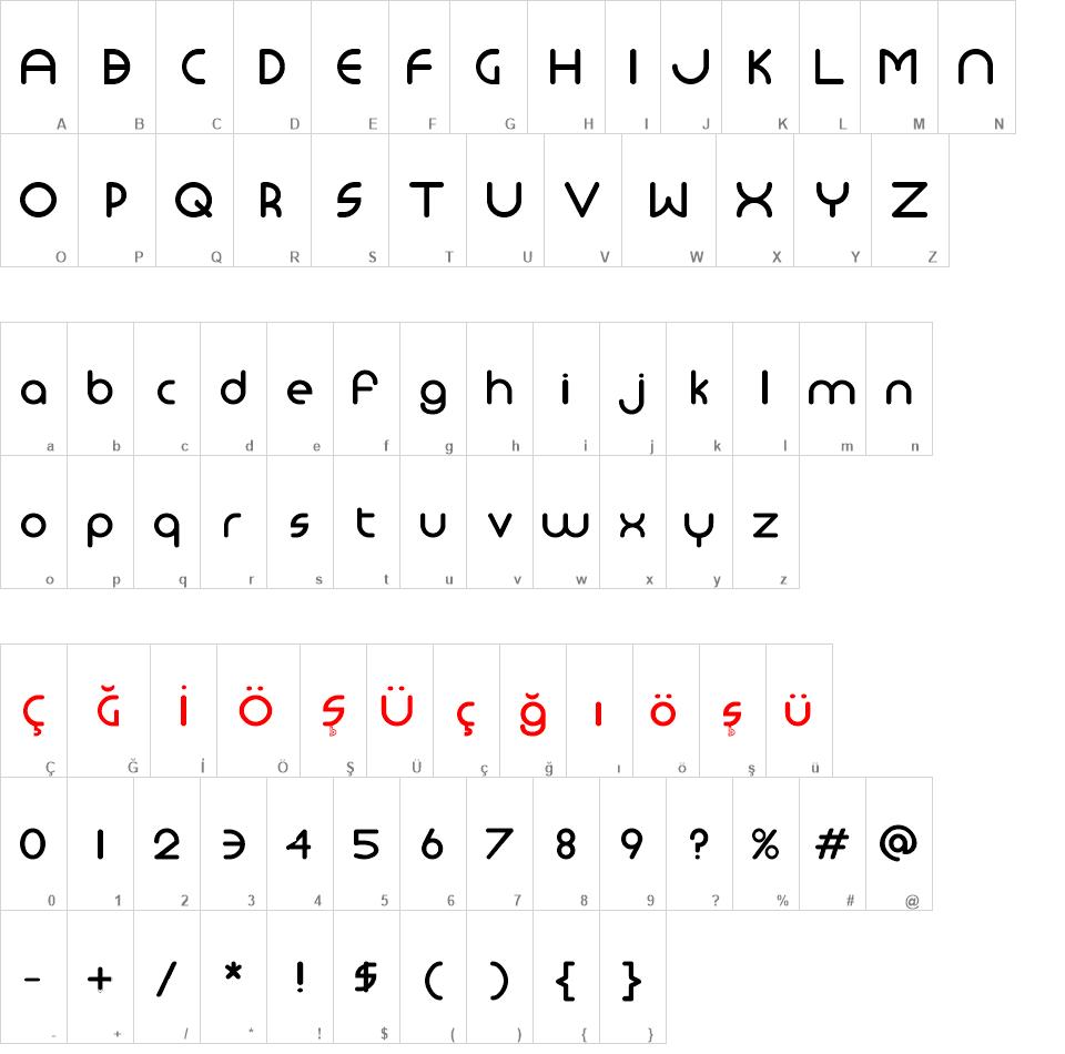 Monoglyceride font