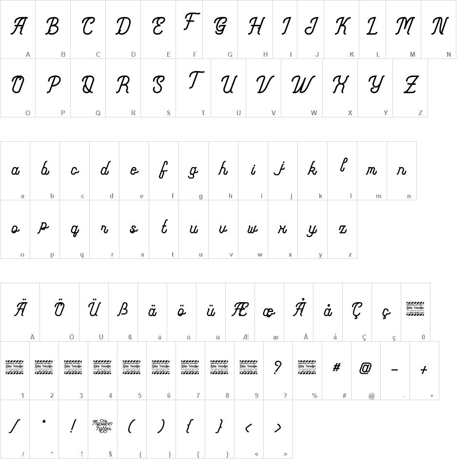 Monoline Fighter font