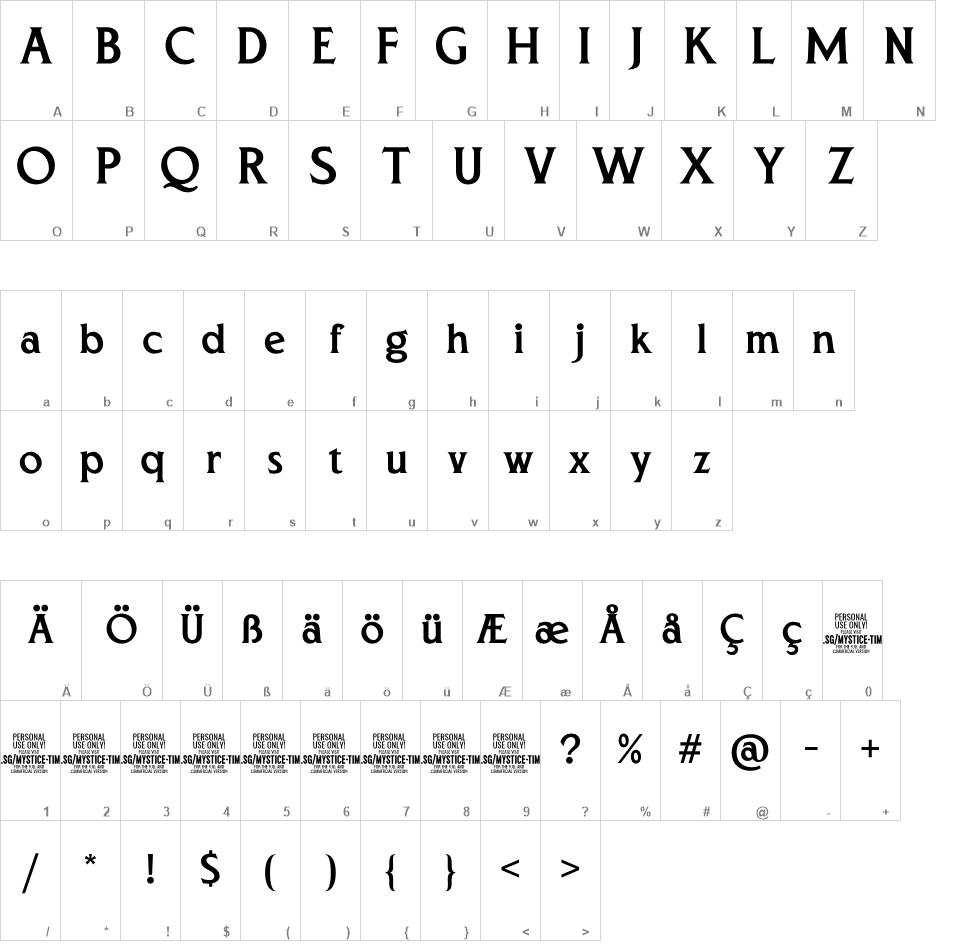 Mystice Times font