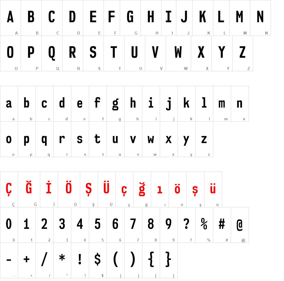 NK57 Monospace Font Ailesi font