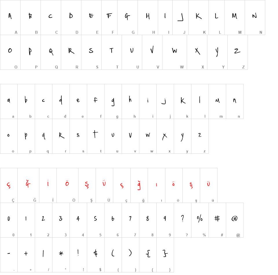 Notepaper Airplanes font