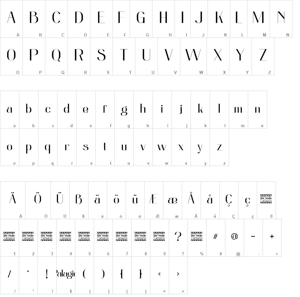 Palagio font