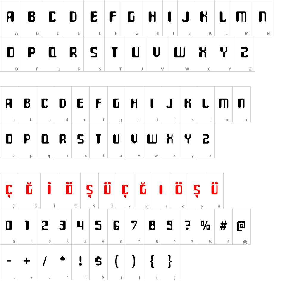 Para Aminobenzoic font