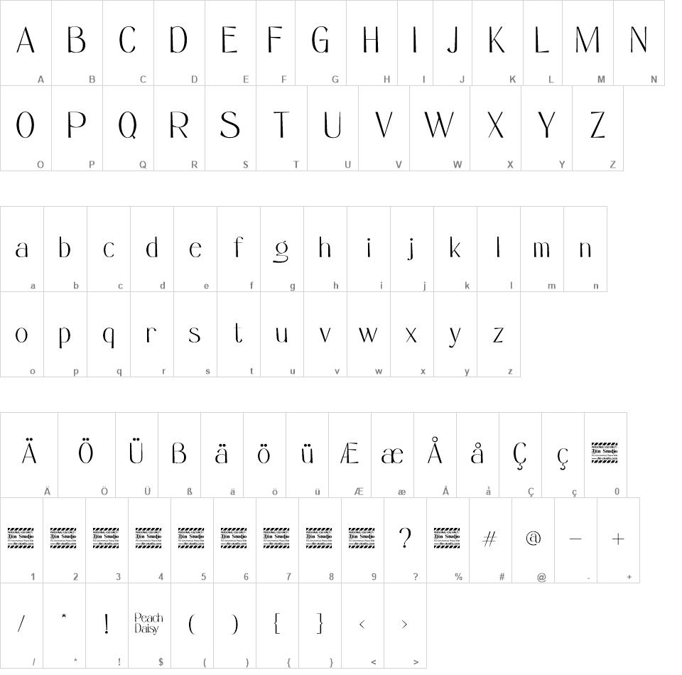 Peach Daisy font