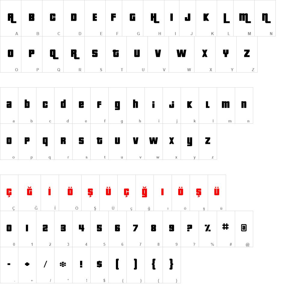 Pricedown Gta font