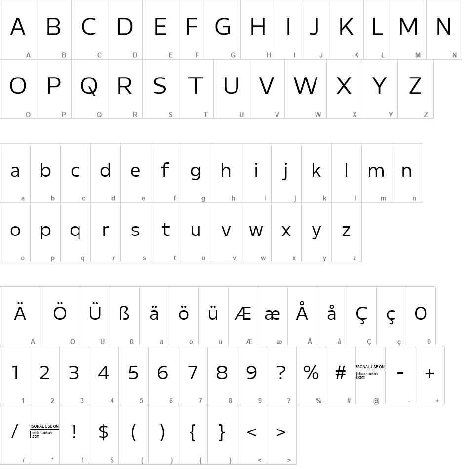 Profa font