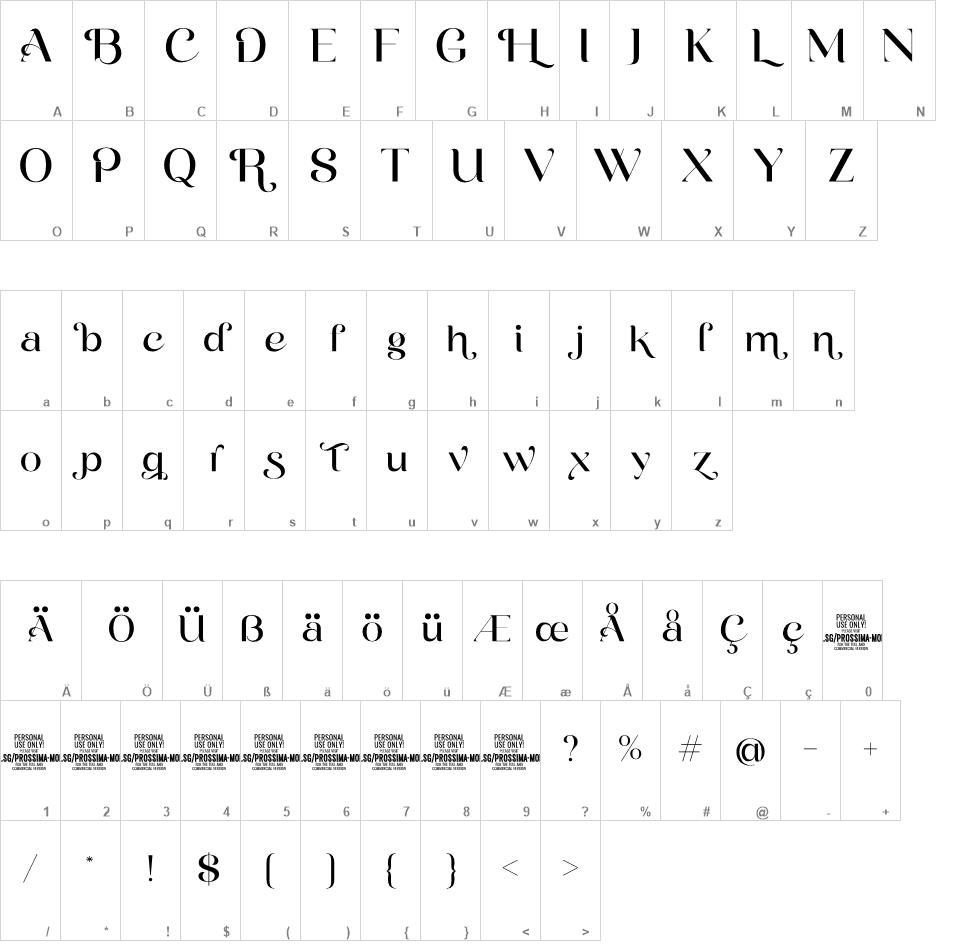 Prossima Moda font