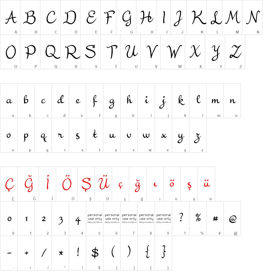 Residuální font