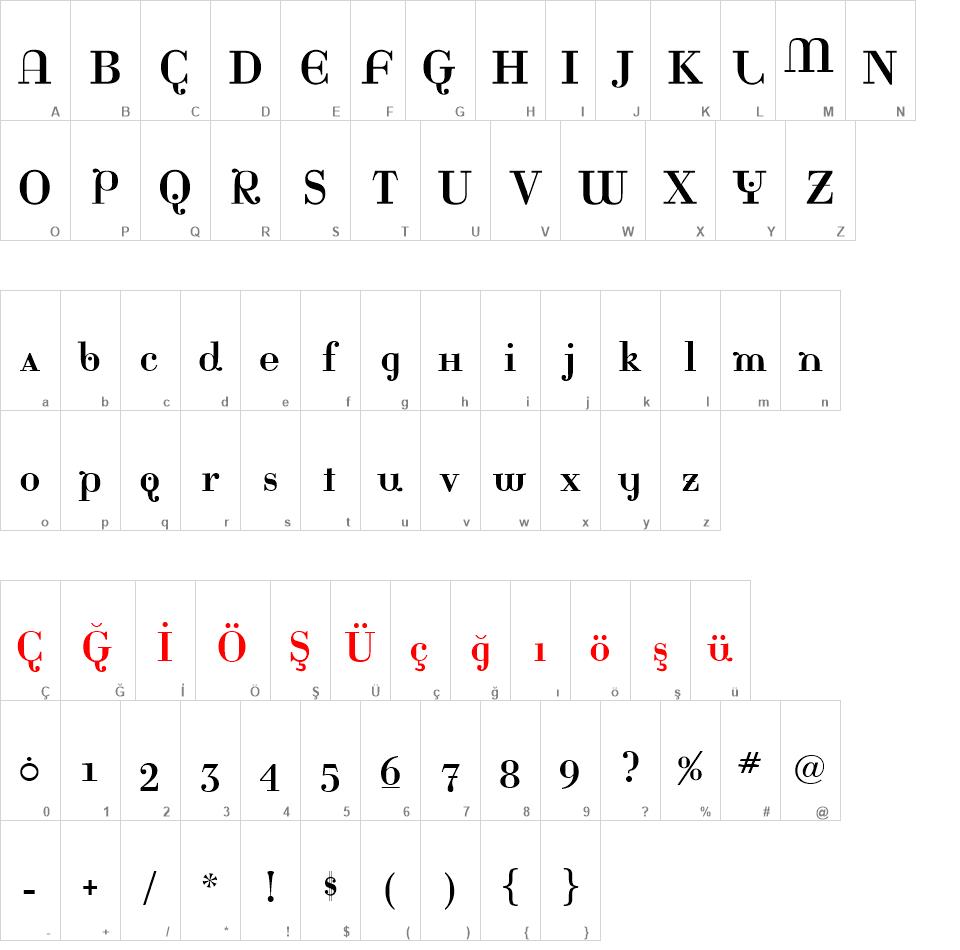 Rina font