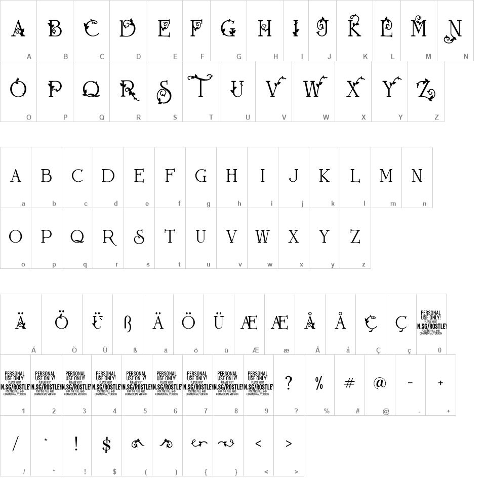 Rostley font