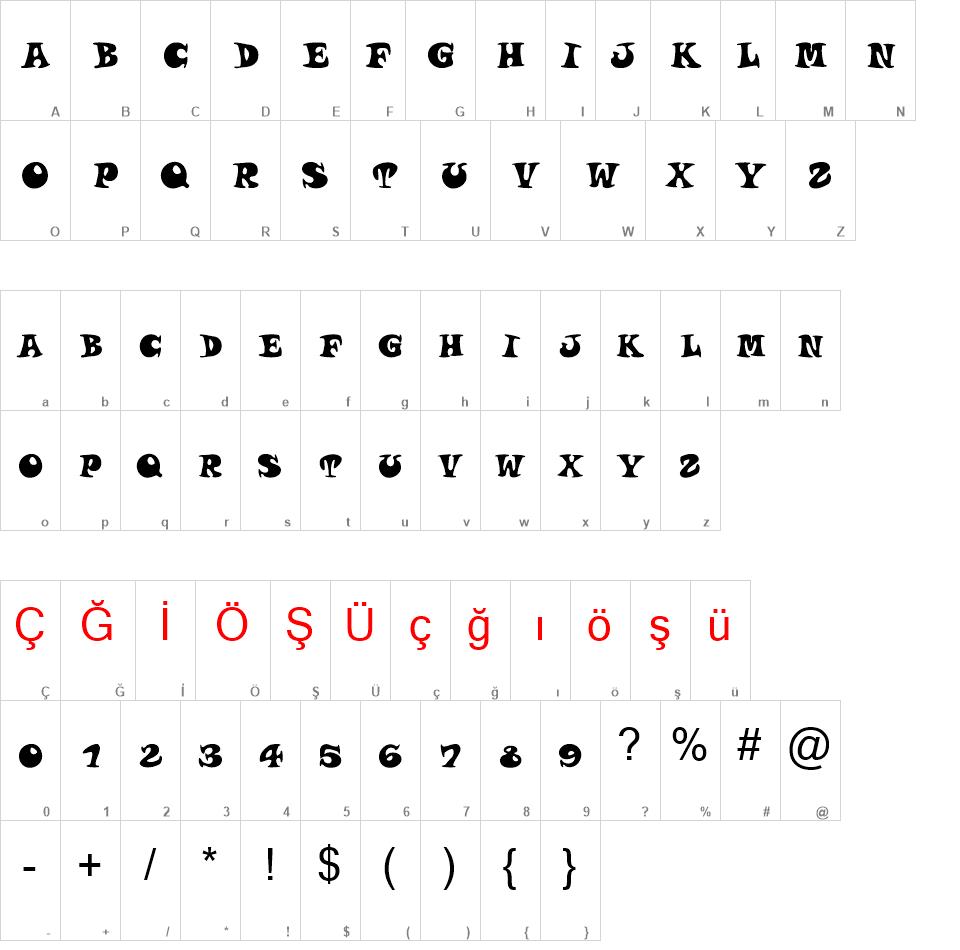 Roucorns font