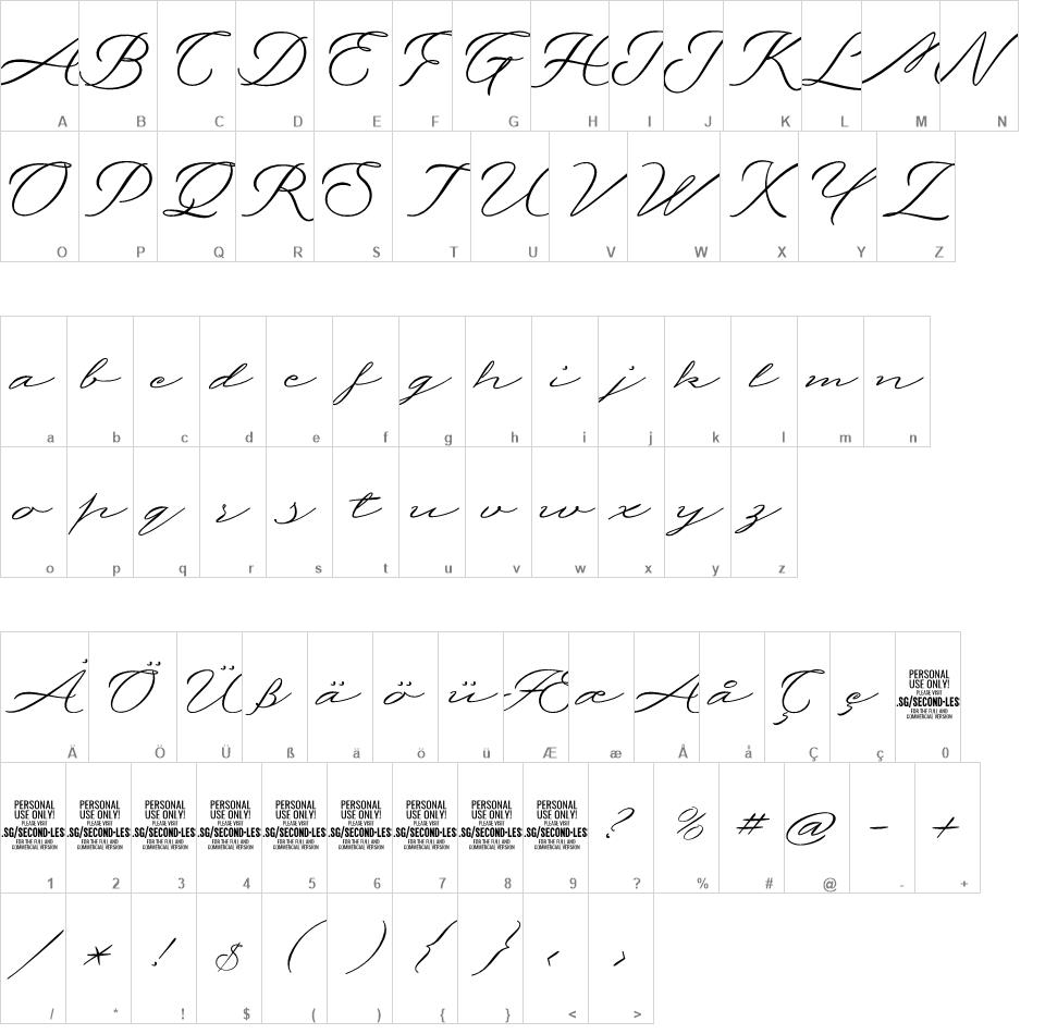 Second Lesson font