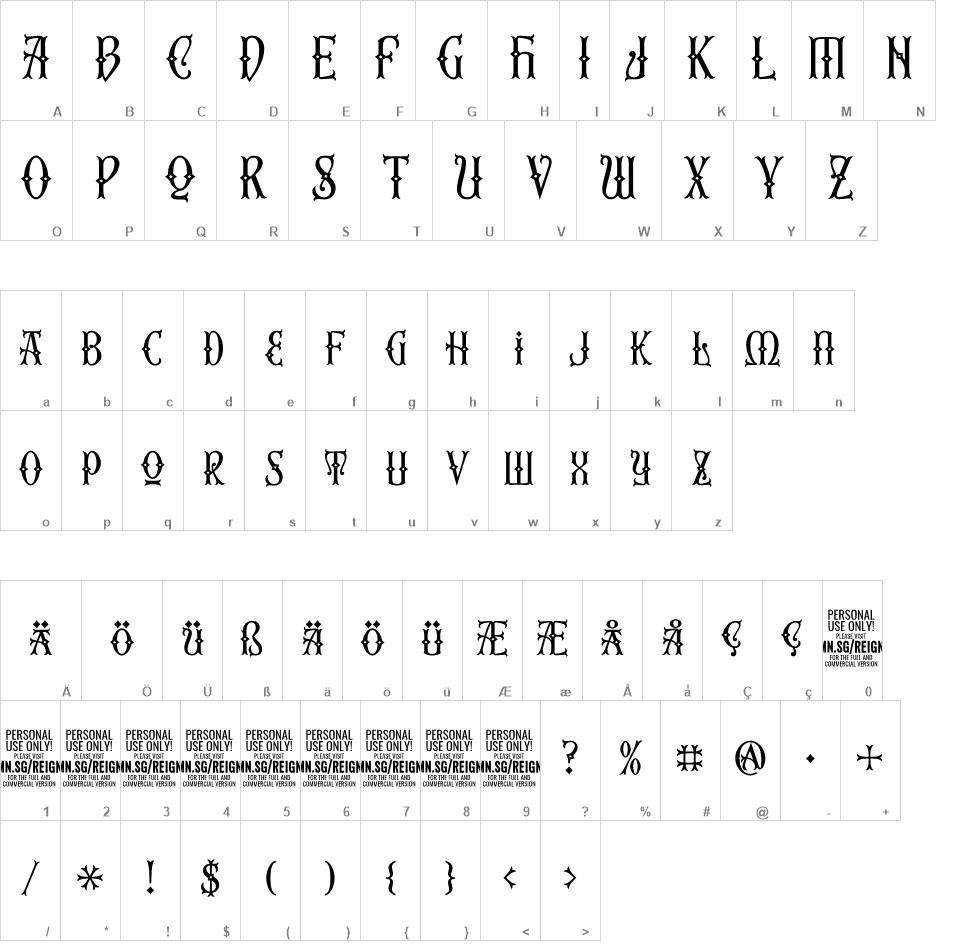 Second Reign font